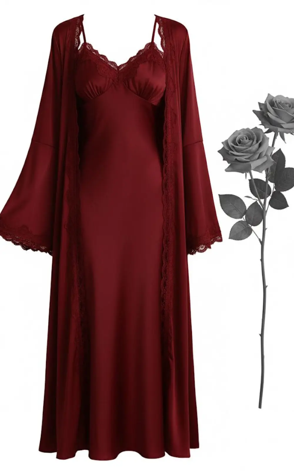 قميص نوم بروب طويل