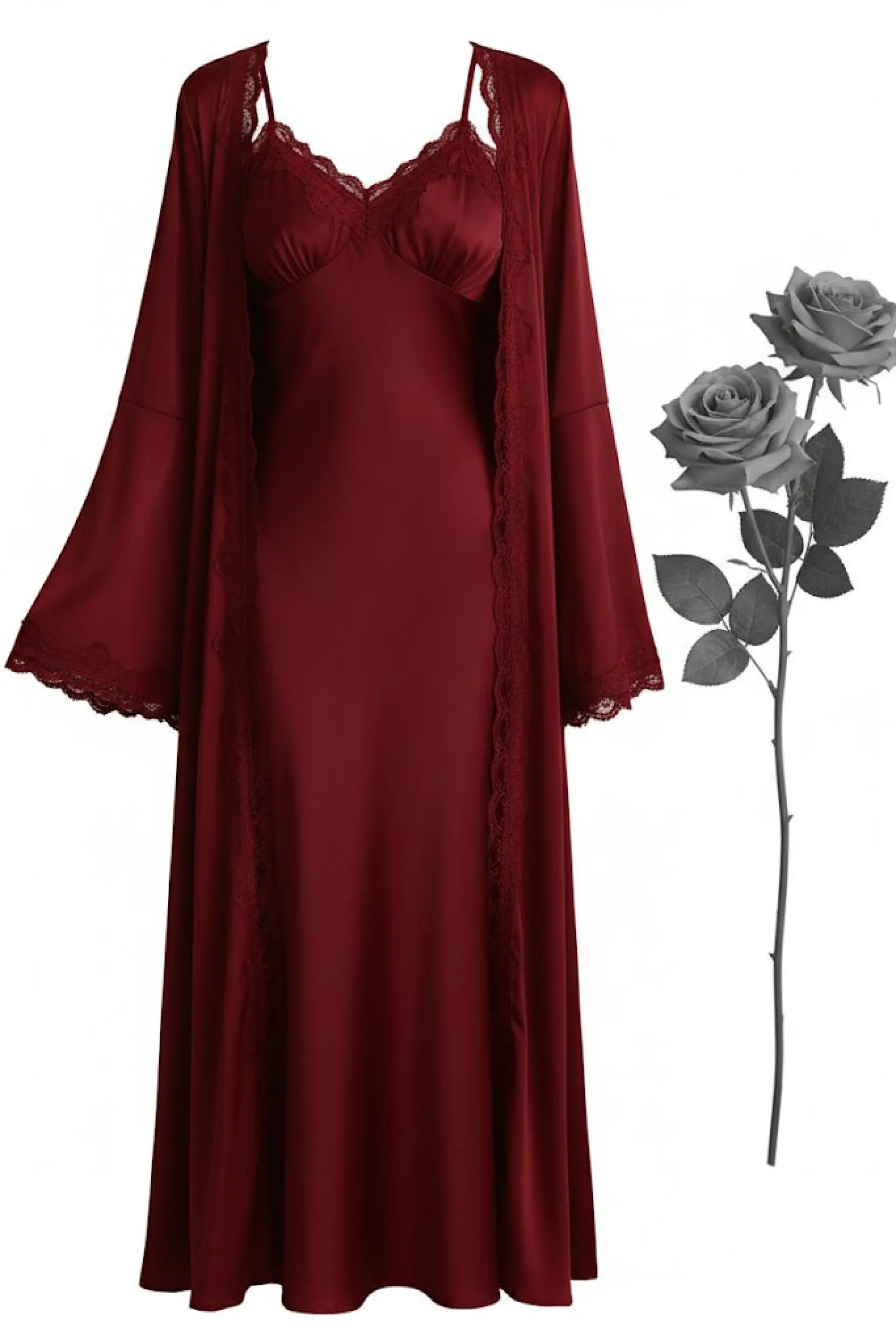 قميص نوم بروب طويل